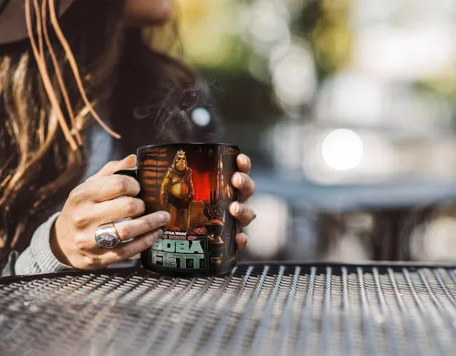 Vista 8 de Morphing Mugs Star Wars - The Book of Boba Fett - Un nuevo comienzo - Una taza sensible al calor de 16 onzas - Imagen completa revelada cuando se