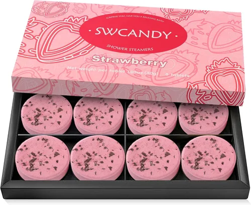 Vista 9 de SWCANDY Vaporizadores de ducha para aromaterapia, paquete de 8, regalos amarillo (Floral Yellow)