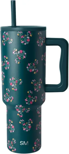 Vista 12 de Simple Modern Disney - Vaso de 40 onzas con asa y tapa con pajilla, botella de agua reutilizable aislada de acero inoxidable de viaje, regalos