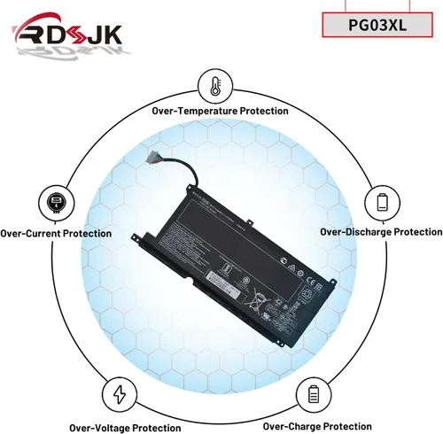 Vista 6 de PG03XL - Batería para portátil HP Pavilion Gaming 15-DK 15-dk0020TX 15-dk0021TX 15-EC 15-ec0000 15-ec1011ns OMEN 5X FPC52 Series PGO3XL HSTNN-OB1I