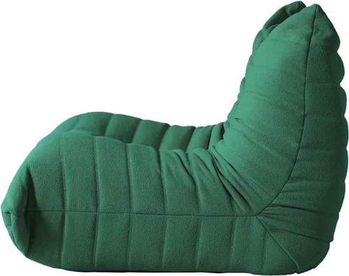 Vista 5 de MGH Silla Fireside con otomana, sofá de suelo perezoso, sofá de sala de estar, sofá moderno LoveSeat, sofá tatami, sofá de esquina relajante