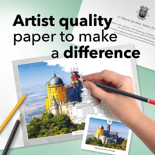 Vista 2 de Libro para colorear de castillos de Castle Arts 36 castillos impresionantes seleccionados por artistas internos para enfocar la mente con guía