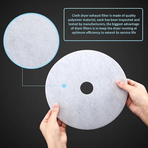 Vista 3 de Tatuo 4 Pieces Universal Cloth Dryer Exhaust Filters, Lint Cloth Dryer Replacement, Include Exhaust and Air Intake Filters, Compatible with Magic