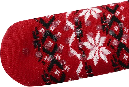Vista 6 de Zando Calcetines cálidos y peludos para mujer, con forro polar, cómodos y antideslizantes, con agarraderas