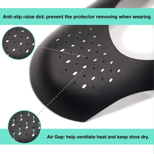 Vista 3 de Wilkins Protector de zapatos antiarrugas (2 pares) reductor de puntera e inserto antiarrugas para tenis
