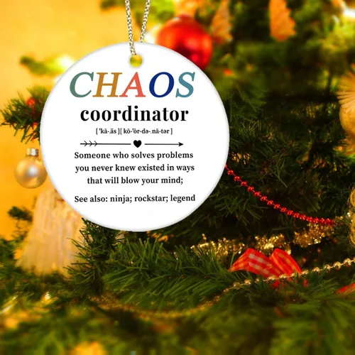 Vista 2 de Regalos para compañeras de trabajo para mujeres, adorno colgante de amistad de Navidad 2025, regalos de inspiración de agradecimiento