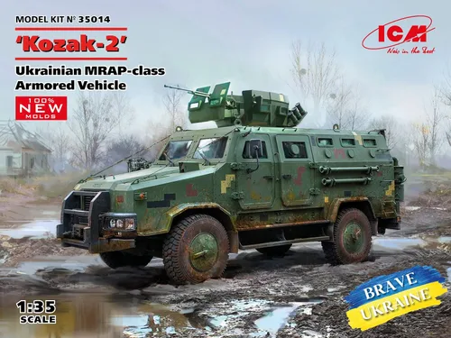 Vista 3 de ICM 35014 - 'Kozak-2', Vehículo Blindado Ucraniano Clase MRAP (100% Nuevos moldes) - Escala 1:35