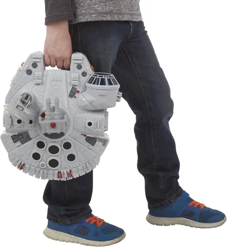 Vista 3 de Playskool Heroes Star Wars Galactic Heroes Millennium Falcon y figuras (exclusivo de Amazon)