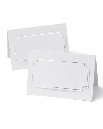 Vista 4 de Gartner Studios Tarjetas de lugar imprimibles Kraft, 3.75" x 1.5", 48