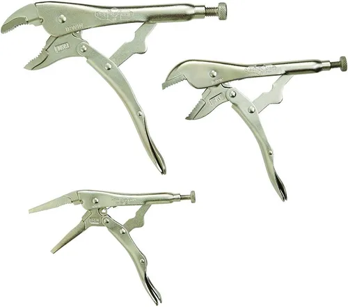 Vista 2 de IRWIN VISE-GRIP Juego de Alicates, Alicates de Bloqueo, 3 Piezas (323S), Plateado