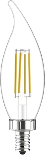 Vista 2 de GE Refresh Bombillas LED, 60 W Eqv, luz diurna, bombillas decorativas, base pequeña (paquete de 8)