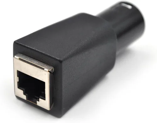 Vista 9 de (4 unidades) macho adaptador XLR de 3 pines Conector DMX a RJ45 a Ethernet, negro