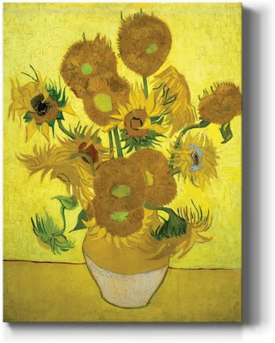 Vista 46 de Renditions Gallery Vincent Van Gogh Impreso Flores de almendra, famosa reproducción de pintura, lienzo de alta calidad envuelto en galería, listo