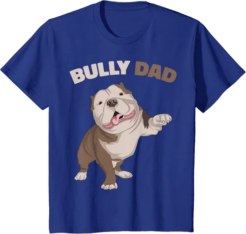Vista 53 de American Bully Dad Dog Owner Father Funny Men T-Shirt Asphalt Grey