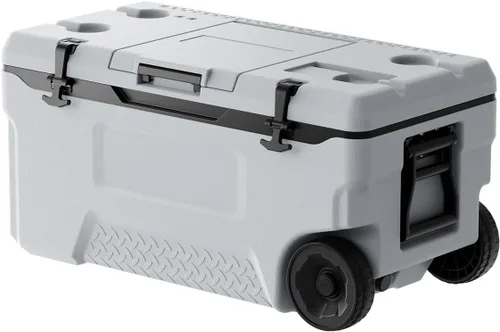 Vista 10 de VEVOR Enfriador Rígido Ultraligero, Enfriador de Retención de Hielo con Mango Resistente, Hielera Lonchera para Camping, Viajes, Exteriores, se