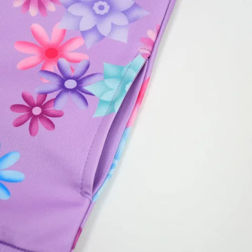 Vista 4 de Mirabel Luisa - Chaqueta con capucha estampada con cremallera y bolsillos para niñas