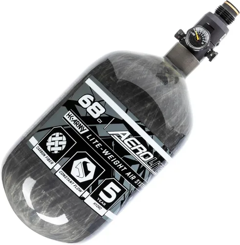 Vista 12 de HK Army Aerolite de fibra de carbono HPA Sistema de tanque de aire comprimido para paintball