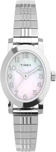 Vista 8 de Timex Cavatina - Reloj para mujer, esfera de nácar con caja dorada
