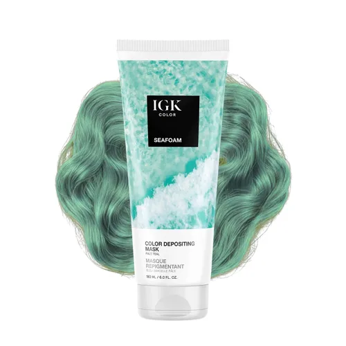 Vista 23 de IGK - Máscara de depósito de color A La Plage Boosts Shine & Enhances Blonde Tones, Refreshes Color, Conditioning Treatment, Vegan + Cruelty-Free