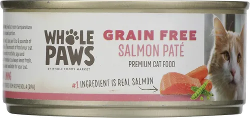 Vista 9 de Whole Paws, Comida húmeda para gatos sin granos, paté de pollo, 5.5 onzas