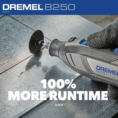 Vista 13 de Dremel 8250-5 Herramienta rotativa inalámbrica de velocidad variable de iones de litio de 12V con motor sin escobillas - 5 accesorios