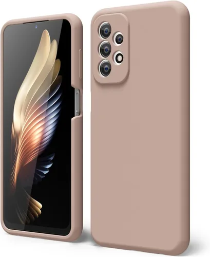 Vista 285 de oakxco Funda para teléfono Samsung Galaxy A12 con agarre de silicona líquida, linda delgada fina suave cubierta de gel de goma TPU lisa para mujeres