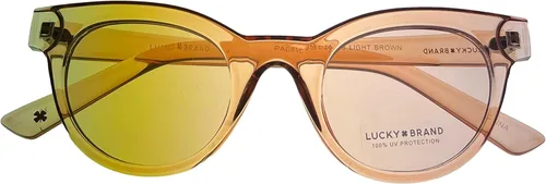 Vista 3 de Lucky - Gafas de sol retro para mujer marrón claro beige 4924148