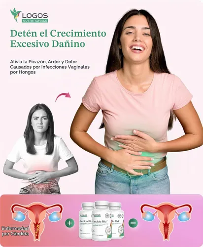 Vista 5 de Candida Rid Suplemento herbario con extracto de orégano y probióticos, 60 cápsulas