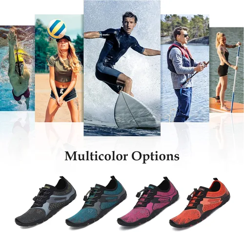 Vista 7 de Kararao Mens Womens Water Shoes Quick Dry Swim Shoes Beach Shoes Pool Surfing Aqua Sports