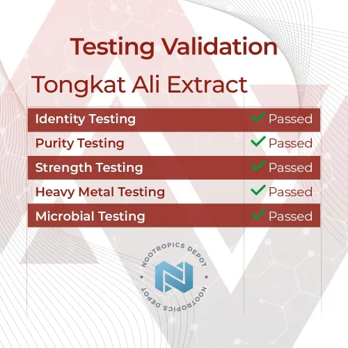 Vista 7 de Nootropics Depot Cápsulas de extracto de Tongkat Ali 200 mg 60 unidades 2% de Eurycomanona por HPTLC Extracto de raíz de Eurycoma longifolia