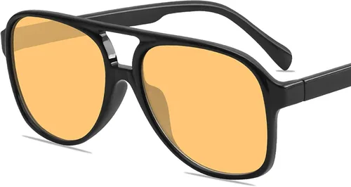 Vista 3 de SORVINO Gafas de sol vintage de los años 70 para mujeres y hombres, diseño retro clásico aviador grande con protección UV