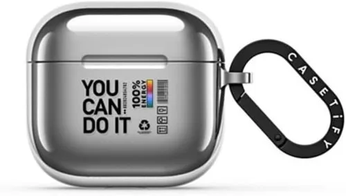 Vista 9 de CASETiFY Funda Mirror Airpods Pro (2.ª generación) con anillo, color negro Kingsnake