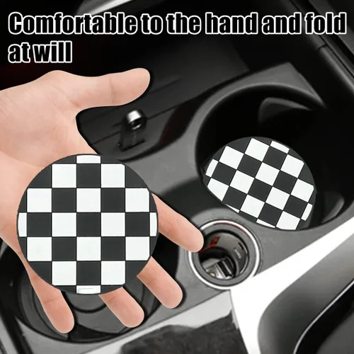 Vista 4 de zipelo Paquete de 4 Posavasos para Tazas de Automóvil, Inserto Posavasos para Portavasos de Vehículo de 2.75 Pulgadas, Antideslizante Automotriz