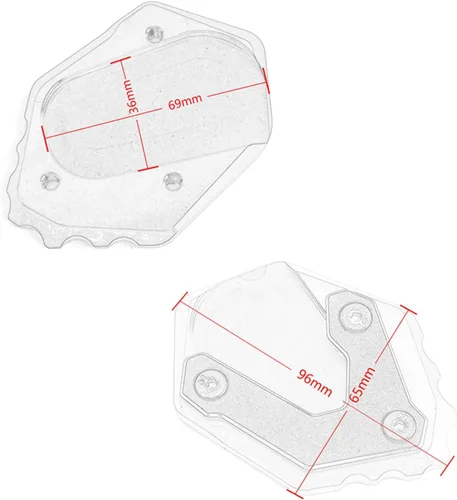 Vista 6 de Soporte lateral para motocicleta, placa de extensión para BMW F850GS F750GS F850 GS F 750 850 GSA 2018 2020 2021 2022 (color : A plateado F750GS)
