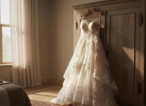 Vista 4 de Chaqueta de traje de boda de madera vintage hecha a mano, camisa de esmoquin, colgador de ropa para novio y vestido de novia, antideslizante