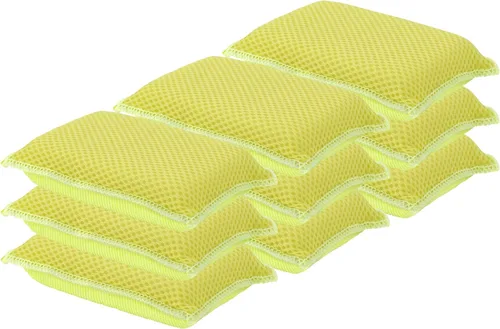 Vista 12 de Esponjas de microfibra para platos, esponjas de cocina, esponja antiarañazos, esponjas de limpieza para el hogar, suministros de limpieza multiusos