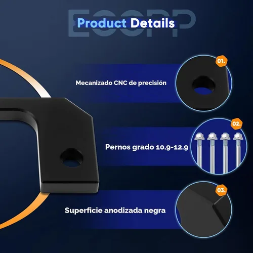 Vista 6 de ECCPP Kit de elevación de nivelación delantera de 1/2 pulgada de 0.5
