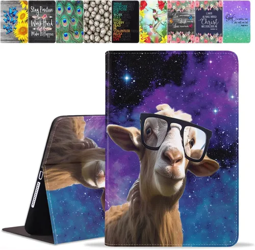 Vista 19 de Funda para Samsung Galaxy Tab A8 de 10.5 pulgadas (SM-X200/X205/X207), funda de piel sintética premium con función de encendido automático