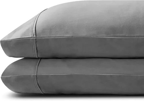 Vista 2 de Brielle Home Viscosa de bambú refrescante, suave y transpirable, elegante, bohemio, moderno, elegante, con bolsillo profundo, juego de fundas