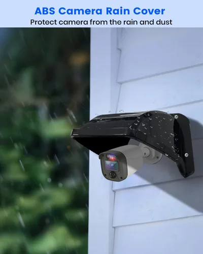 Vista 3 de Protector universal de plástico para cámara de seguridad solar y lluvia, cubiertas protectoras resistentes a la intemperie para cámaras de bala