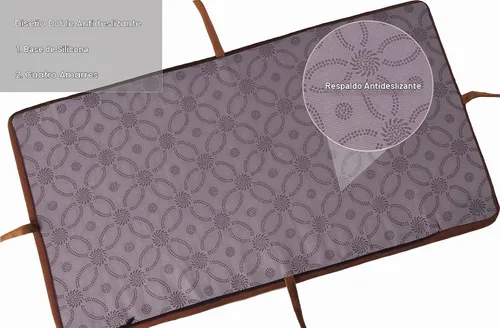Vista 2 de Augld Paquete de 2 cojines rectangulares para taburete de sillín de 9.5 x Negro