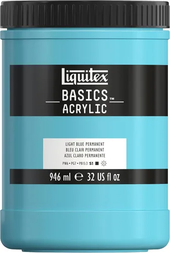 Vista 75 de Liquitex - Pintura acrílica BASICS, tubo de 4 onzas, tono azul cobalto