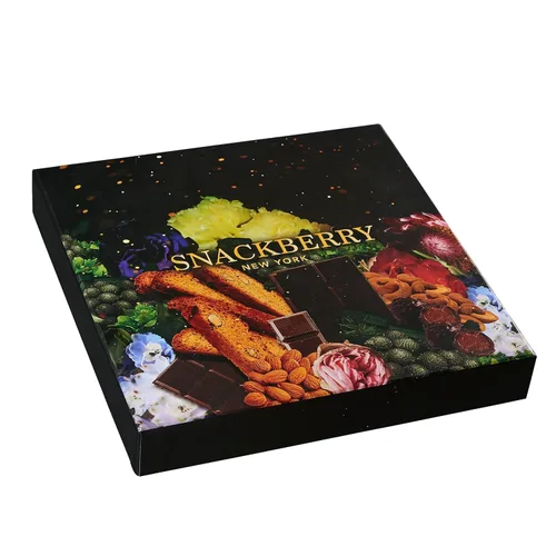 Vista 5 de Cesta de regalo de frutos secos, paquete de 2 cajas de bocadillos gourmet, en caja elegante, para Navidad, Año Nuevo, fiesta de cumpleaños, paquete