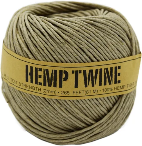 Vista 13 de Cordel de cáñamo para jardinería - Cordel para manualidades - Cuerda de cáñamo orgánico natural para hacer joyería - Cordón fuerte y duradero