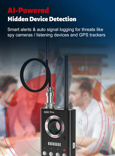 Vista 5 de Detectores de cámara oculta profesionales con detección automática, buscador de cámara espía, rastreador GPS/detector de insectos, detector