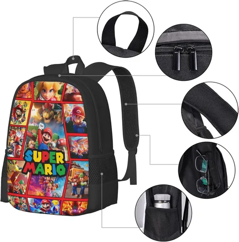 Vista 4 de Vbzkny Las mochilas lindas estupendas fijaron la mochila ligera ocasional 3D con la fiambrera para el adulto, Supermochila-2, Mochilas de viaje