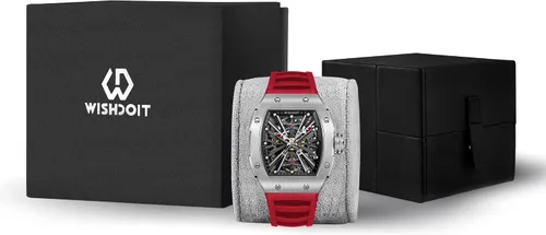 Vista 3 de WISHDOIT Mecánico automático Tonneau - Reloj de pulsera para hombre