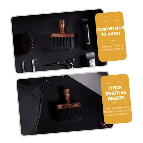 Vista 5 de FOMIYES Cepillo limpiador facial Cepillo limpiador de pelo para hombres Peine de pelo para burlas Peine de peluquería Peluquería Plumero Peluquería