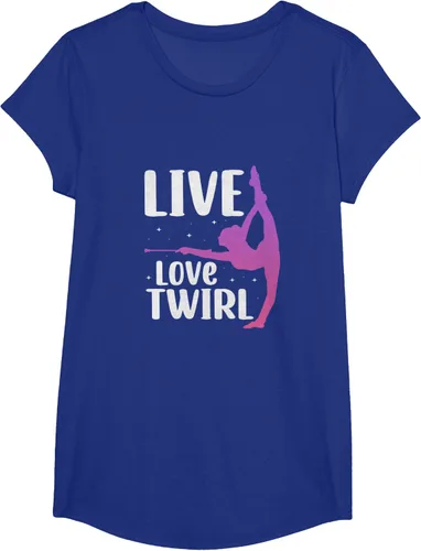 Vista 21 de Camiseta Twirl Baton Twirling Twirler Majorettes, Negro