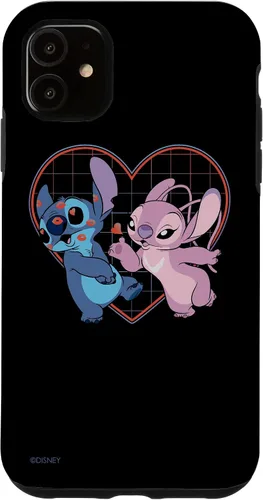 Vista 8 de Disney Lilo and Stitch Angel Heart Kisses - Carcasa para iPhone 17